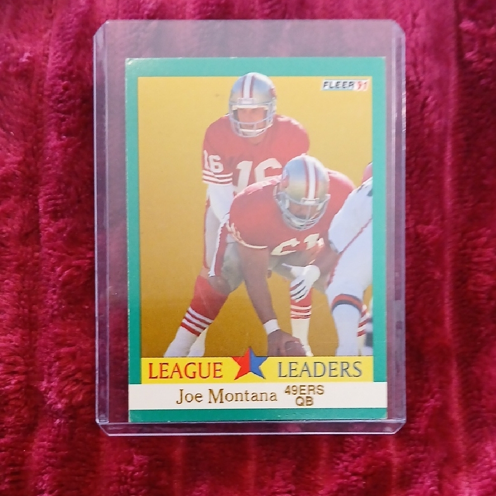 Fleer 91 Joe Montana Football Card